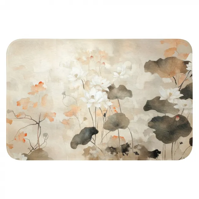 Badmat - Bloemen - Japandi - Wabi sabi