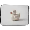 Badeend - Minimalistisch - Wit laptophoes neopreen klein -zkaufland3dotto