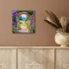 Doorkijk - Poort - Bloemen - Tuin aluminium wit klein -sfeer4