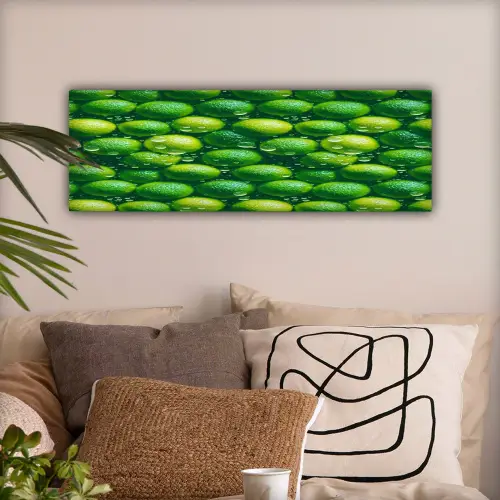 Limoenen - Druppels - Groen canvas 2cm klein 828 -sfeer1