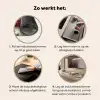 Kerstsfeer - Landelijk - Rood Inductie beschermer vinyl 3mm middel -sfeer9