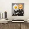 Ontbijt - Koppel - Ei - Brood aluminium wit klein -sfeer1