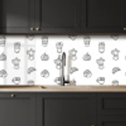 Koffie - Broodjes - Zwart - Wit keuken achterwand 2 middel -sfeer1