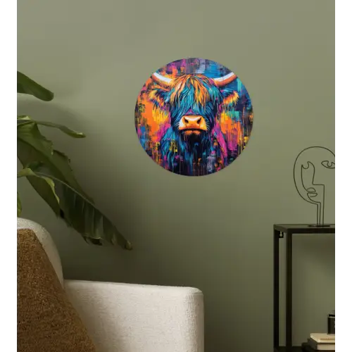 Marmer - Modern - Goud Wandcirkel behangsticker klein -sfeer2