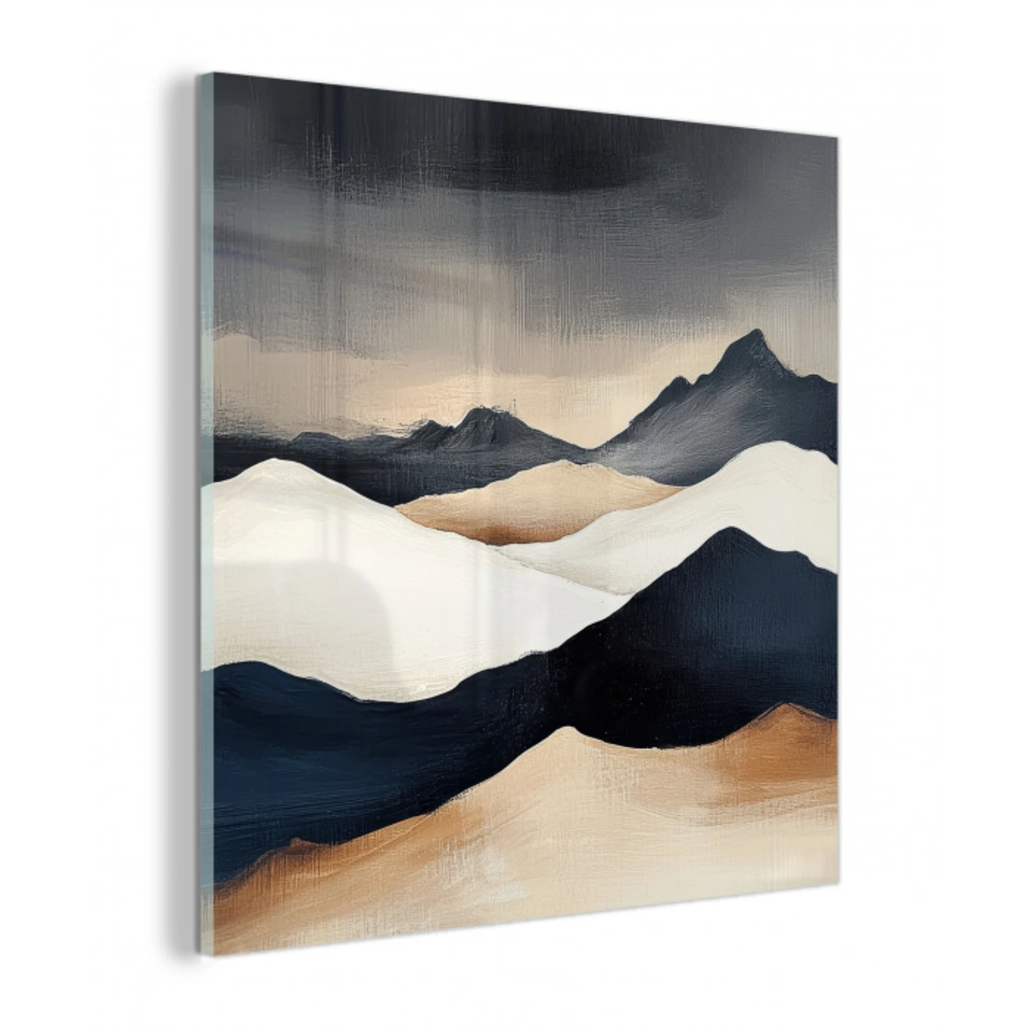 Bergen - Donkerblauw - Landschap plexiglas 5mm klein -z3d