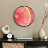 Grapefruit - Roze - Levendig Fotolijst rond zonder passe partout klein -sfeer1