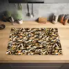 Camouflage - Aardetinten - Patroon Inductie beschermer vinyl 3mm klein 276 -sfeer5