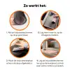 Modern - Kraanvogels - Roze Inductie beschermer vinyl 3mm klein 276 -zzzzzzz-td-werking
