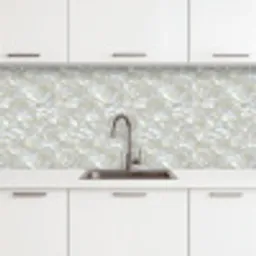 Parelmoerglans - Wit - Schelp keuken achterwand 2 middel 871 -3d
