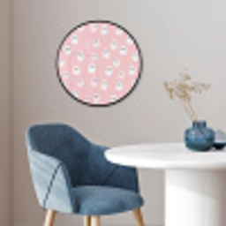 Spookjes - Patroon - Roze Fotolijst rond zonder passe partout klein 856 -sfeer2