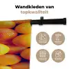 Vrucht - Waterdruppels - Oranje Wandkleed katoen middel 269 -sfeer2