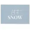 Sneeuw - Winter - Blauw - Let it snow Deurmat klein -zkaufland3d
