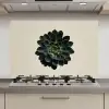 Rozet - Cirkelvormig - Donkergroen keuken achterwand spatscherm klein -3d_website