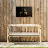 Hert - Zonnebril - Zwart - Pak Tuinposter op houten frame 2 cm dik klein -sfeer4
