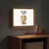 Egel - Wit - Dieren - Quote - Hart Light Box met batterij (Wandlamp kind) middel -sfeer5_kind