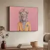 Leeuw - Pak - Geruit - Bril Textielframe - compleet frame klein -sfeer3