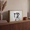 Zonnebril - Dalmatiër - Wijnglas - Tong Light Box met batterij (Wandlamp) middel -sfeer2