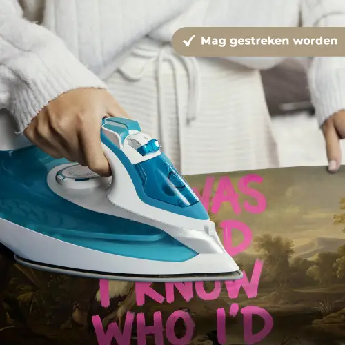 Klassiek - Humor - Roze Wandkleed katoen klein -sfeer9