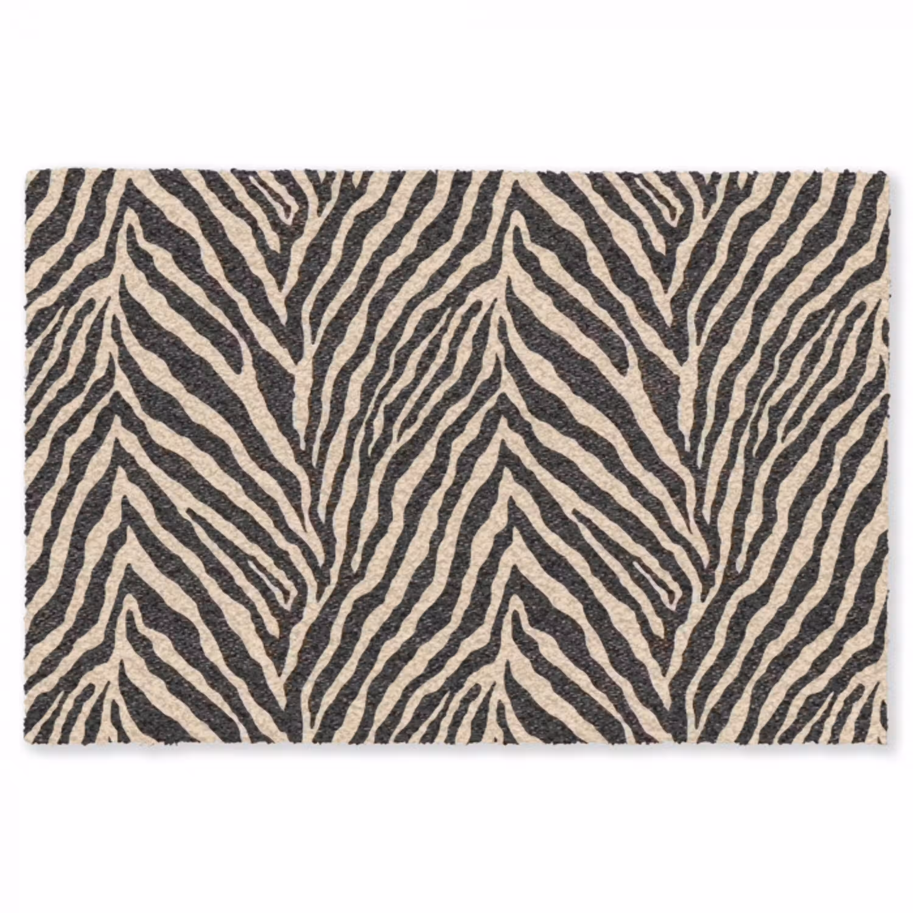 Zebra - Klassiek - Zwart Vloerkleed Rechthoek klein 1091 -3d