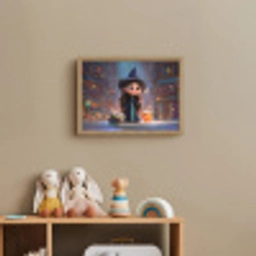 Tovenares - Magie - Toverstaf - Sterren Light Box met batterij (Wandlamp kind) middel -sfeer2_kind