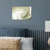 Abstract - Penseelstreken - Golven - Groen poster papier klein -sfeer2