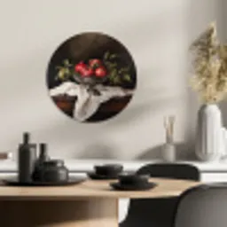 Granaatappels - Klassiek - Vintage KitchenYeah - Keuken - Wandcirkel Forex klein -sfeer2