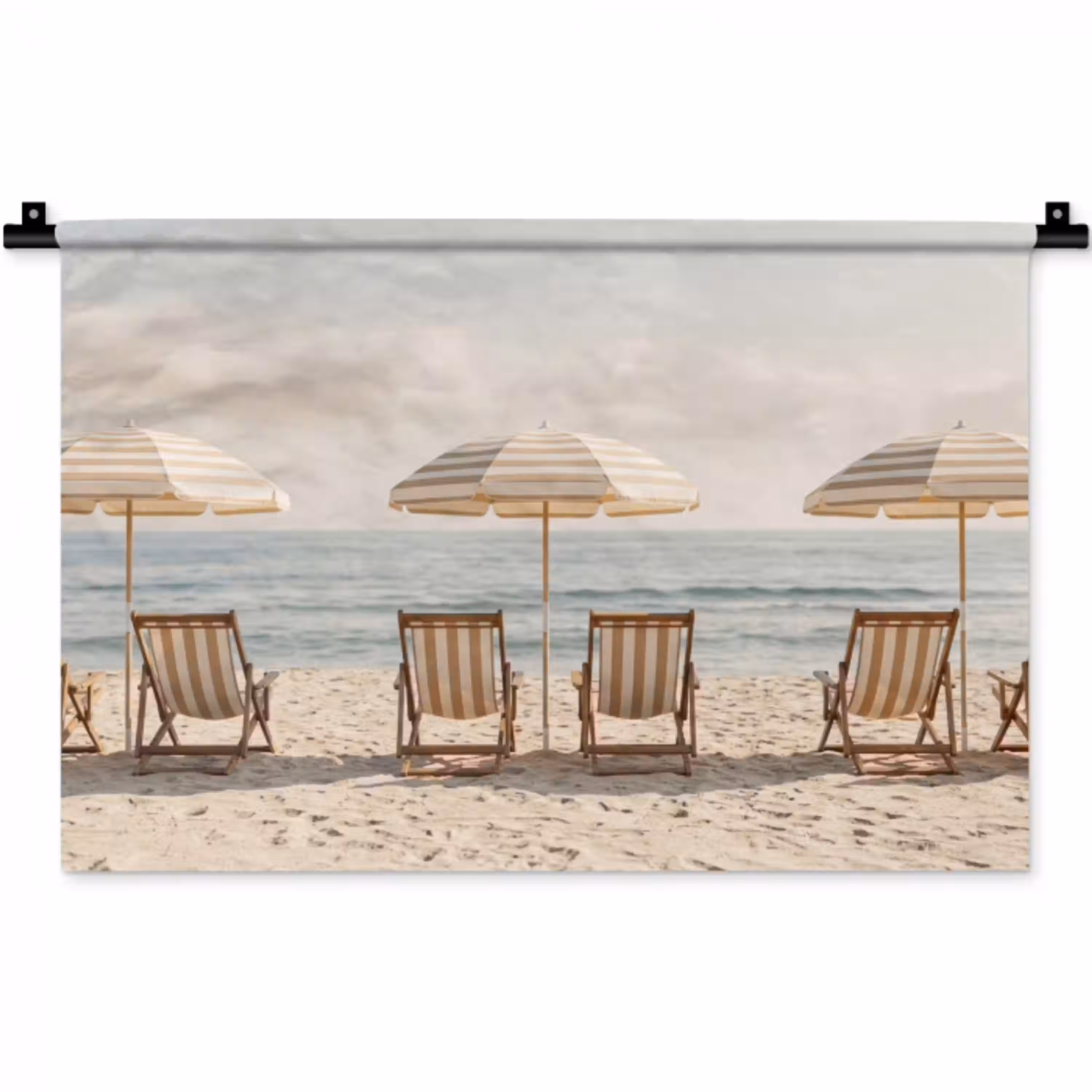 Strand - Stoelen - Parasol Wandkleed katoen klein -zz3d