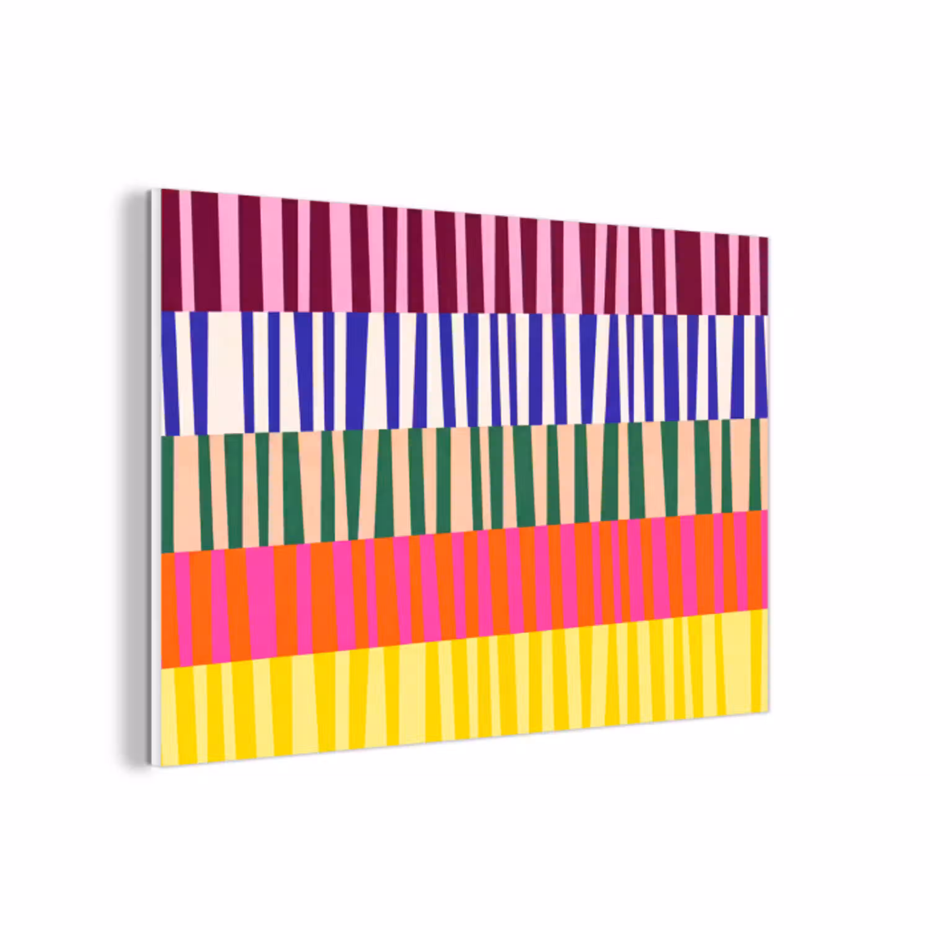 Patroon - Strepen - Abstract - Modern - Kleurrijk forex 5mm xxl -3d