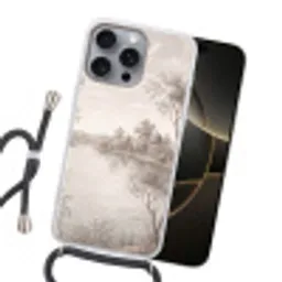 Terras - Water - Natuur - Landschap Hoesje iPhone 16 Pro Max met koord klein -sfeer1