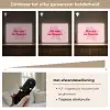 No rain no flowers - Bloem - Roze Light Box met batterij (Wandlamp) middel -USP_dimbaarNL