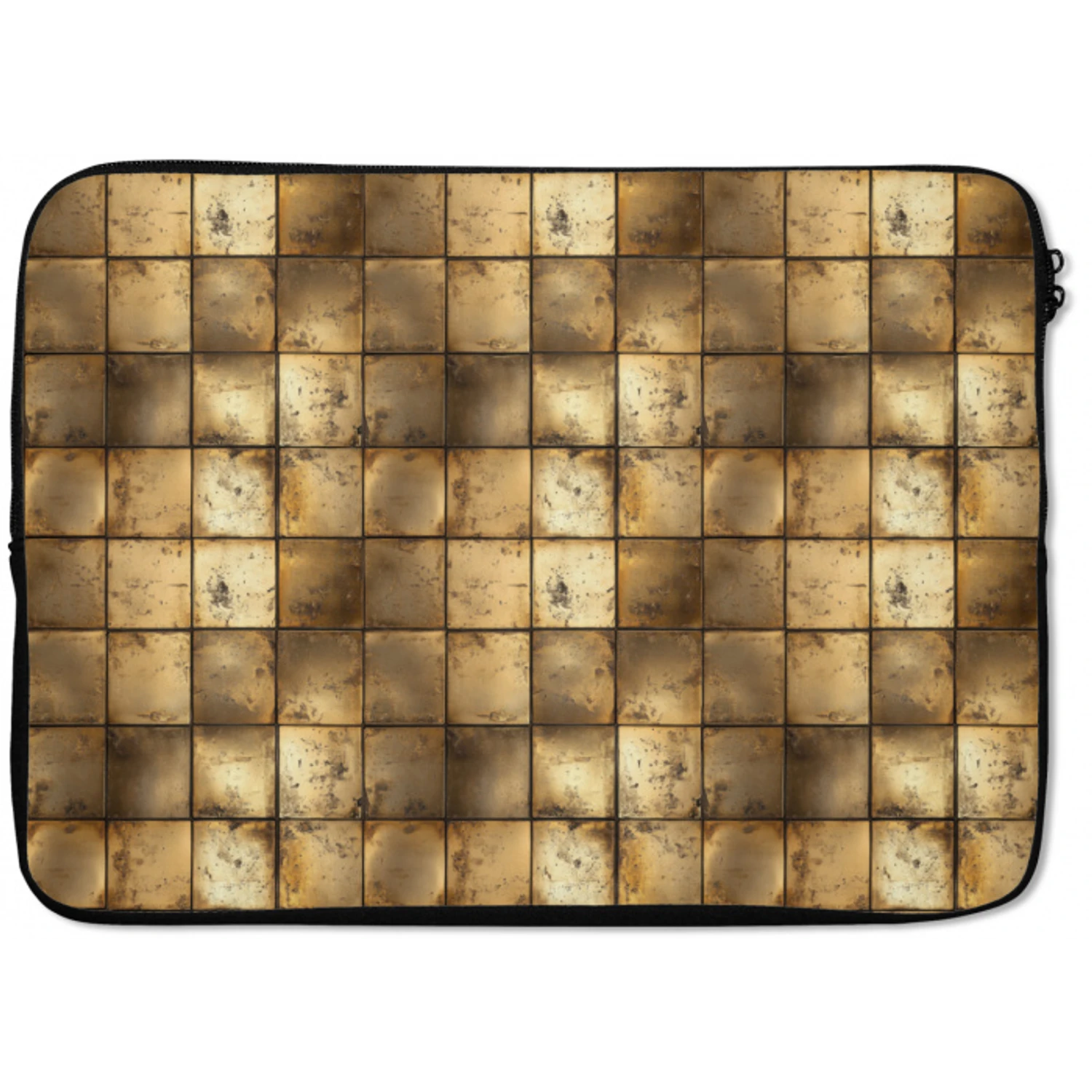 Geometrisch - Tegels - Goud laptophoes neopreen klein 279 -zkaufland3dotto