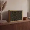 Bloemen - Goud - Hexagon Light Box met batterij (Wandlamp) middel 907 -sfeer2