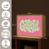 Grateful - Groen - Grafisch - Vloeiend Light Box met batterij (Wandlamp) middel -USP_websiteoverzichtNL
