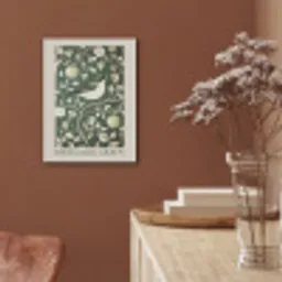 Groen - Vogel  - Bloemen PET vilt klein -sfeer4