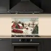 Kerstsfeer - Landelijk - Rood keuken achterwand spatscherm klein -sfeer1