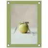 Groen - Appel - Strikje tuinposter los doek klein -3d