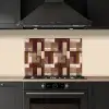 Modern - Geometrie - Kleurrijk keuken achterwand spatscherm klein 900 -sfeer1