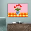 Tulpen - Roze - Vaas canvas 2cm klein -sfeer4