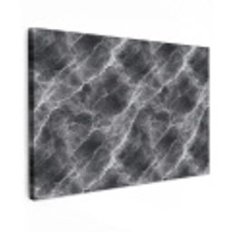 Donkergrijs - Bliksem - Marmer canvas 2cm klein 34 -z3d