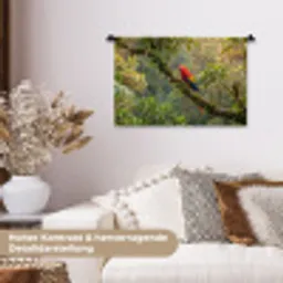 Ara - Jungle - Rood Wandkleed katoen klein -tsfeer1_DE