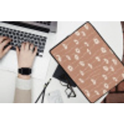 Madeliefjes - Subtiel - Terracotta laptophoes neopreen klein 279 -bureau