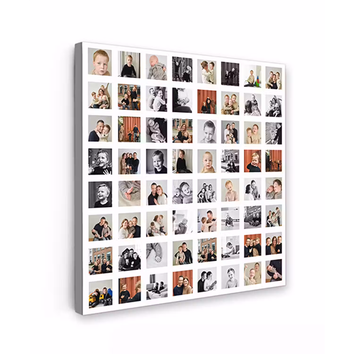 Canvas collage - Vierkant - 64 foto's