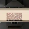 Roze - Decoratie - Stenen - Terrazzo keuken achterwand spatscherm klein -sfeer1