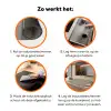 Retro - Beton - Patroon Inductie beschermer vinyl 3mm klein 276 -zzzzzzz-td-werking