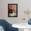 Vrouw - Macarons - Bril fotolijst zwart zonder passe partout klein -sfeer4