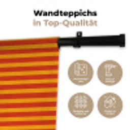Strepen - Patroon - Oranje Wandkleed katoen klein 269 -tsfeer2_DE