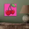 Kers - Roze - Fruit aluminium wit klein -sfeer2