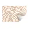 Beige - Aardspatroon Muursticker klein -3d