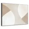 Bruin - Japandi - Abstract Textielframe zwart klein -3d