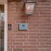 Grijsgroen met stippen - Modern Naambord Rechthoek middel -sfeer7-rechthoek-S